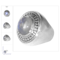 RAINBOW MOONSTONE NATURAL GEMSTONE WITH 925 STERLING SILVER DESIGNER RING